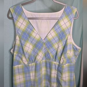 Tommy Hilfiger plaid sun dress vintage plus size